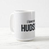 I Love You Hudson コーヒーマグカップ (正面左)
