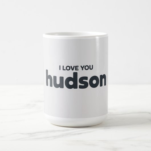 I Love You Hudson コーヒーマグカップ (中央)