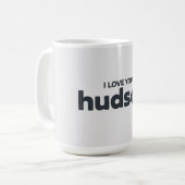 I Love You Hudson コーヒーマグカップ (正面左)
