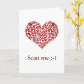 I Love You! I love you! I love you! QR Code カード (黄色い花)