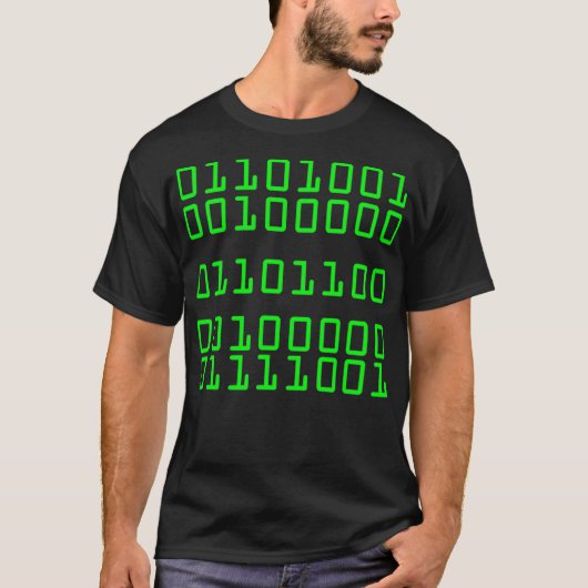 I Love You In Binary Code  Funny GIFT  Tシャツ (正面)