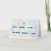 I Love You in Morse Code Valentine's Card シーズンカード (正面)