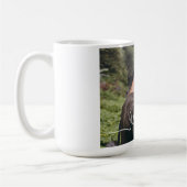 I Love You in White Script with Heart Custom コーヒーマグカップ (左)