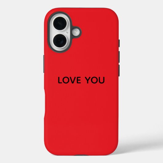 I LOVE YOU iPhoneケース ハード Case-Mate iPhoneケース (裏面)