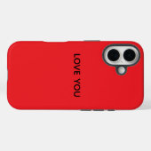I LOVE YOU iPhoneケース ハード Case-Mate iPhoneケース (裏面 (横))