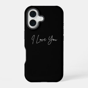 I Love You iPhone 16 ポーチ – かわいいロマンティックケース 16ケース