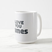I Love You James コーヒーマグカップ (正面右)