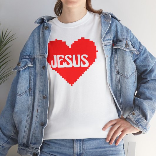 I love you Jesus pixel art Tシャツ