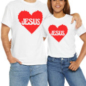 I love you Jesus pixel art Tシャツ