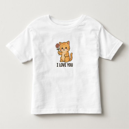 I Love You Kitten トドラーTシャツ (正面)