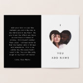 I Love You Luxury写真文字ヴァレンティネス 箔カード (内部)