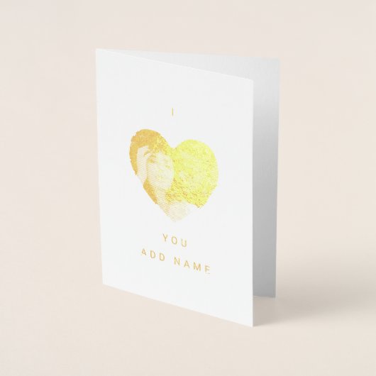 I Love You Luxury写真文字ヴァレンティネス 箔カード (正面)