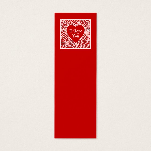 I Love You Mini Bookmarks - (正面)