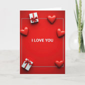 I Love You Modern Card カード (正面)