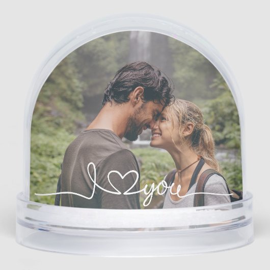 I Love You Modern Script Photo (正面)