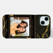 I Love you Momブラックと金ゴールドカスタマイズ Case-Mate iPhoneケース (裏面 (横))