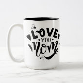 I Love You Mom Autism Awareness Coffee Mug  ツートーンマグカップ (左)