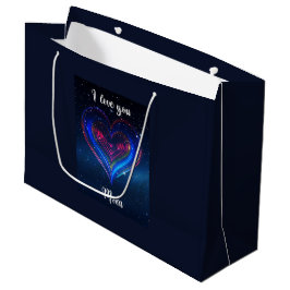 I Love You Mom / Bolsa de Regalo Galáctica ラージペーパーバッグ