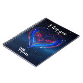 I love you Mom / Cuaderno de Corazón Galáctico ノートブック (左側)
