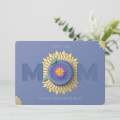  I Love You Mom Happy Mother's Day   Holiday Card シーズンカード (スタンド正面)