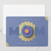  I Love You Mom Happy Mother's Day   Holiday Card シーズンカード (正面/裏面)
