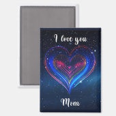 I love you Mom / Imán de Corazón Galáctico マグネット (正面/裏面)