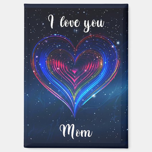 I love you Mom / Imán de Corazón Galáctico マグネット (正面)