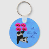 I Love You Mom Juggling Panda  キーホルダー (裏面)