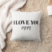 I Love You Mom Pillow クッション (ブランケット)