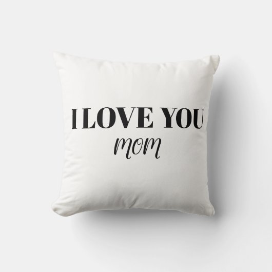 I Love You Mom Pillow クッション (正面)