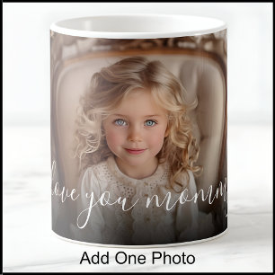 I Love You Mommy, 1 Photo, Mother's Day, 誕生日 コーヒーマグカップ