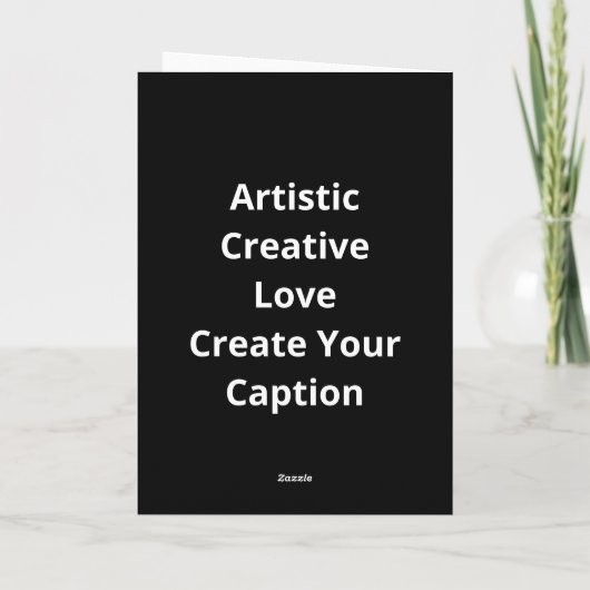 I Love You More Artistic Design  カード (裏面)