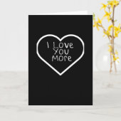 I Love You More Artistic Design  カード (黄色い花)