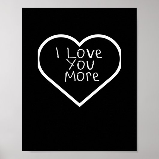 I Love You More Artistic Design  ポスター (正面)
