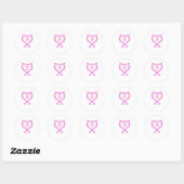 I Love You More Classic Romantic Design  ラウンドシール (シート)