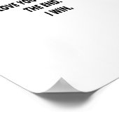 I Love You More Clean Typography  ポスター (角)