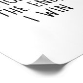 I Love You More Contemporary Typography  ポスター (角)