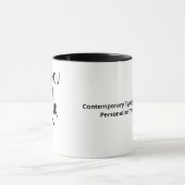 I Love You More Contemporary Typography マグカップ (中央)