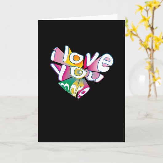 I Love You More Elegant Style  カード (黄色い花)