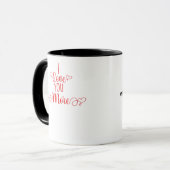 I Love You More Minimal Romantic Style  マグカップ (正面左)