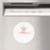 I Love You More Minimal Romantic Style マグネット (インサイチュ (食洗機))