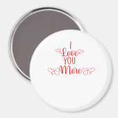 I Love You More Minimal Romantic Style マグネット (正面/裏面)