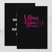 I Love You More Soft Minimal Design シーズンカード (正面/裏面)