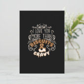 I Love You More Than Biscuits Gravy Funny Food Sty シーズンカード (スタンド正面)