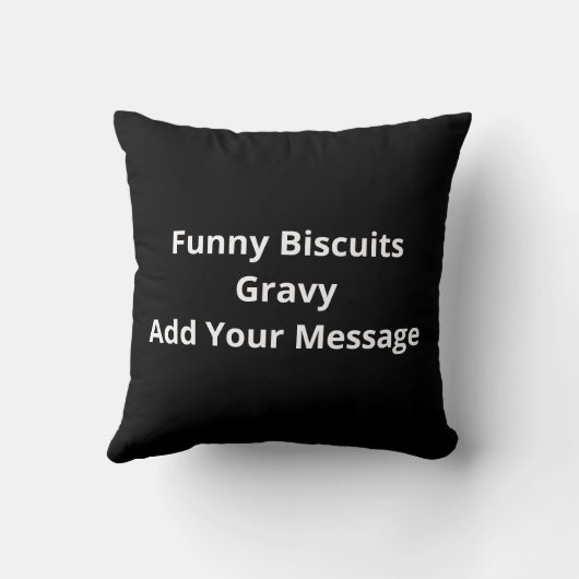 I Love You More Than Biscuits Gravy Funny Gift  クッション (裏面)