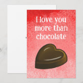 I love you more than chocolate シーズンカード (正面/裏面)