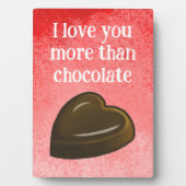 I love you more than chocolate フォトプラーク (正面)