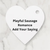 I Love You More Than Hot Dogs Funny Sausage Pun  フェイバータグ (裏面)