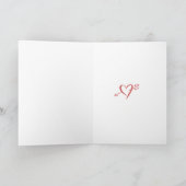 "I love you more than my luggage"  カード (内部)