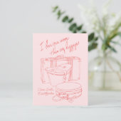 "I love you more than my luggage" Postcards ポストカード (スタンド正面)